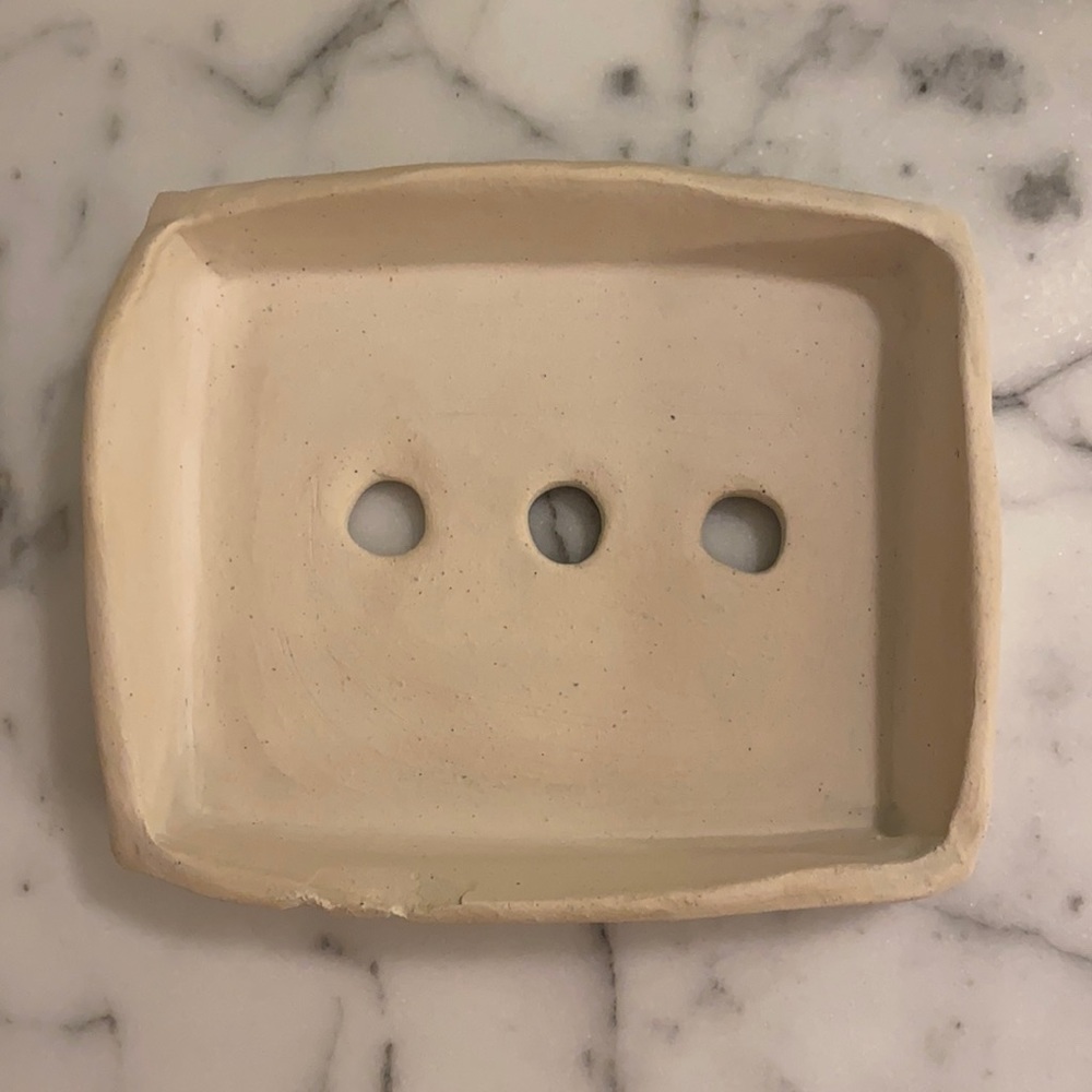 Unglazed Soap Dish